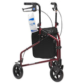 DynaGo Zoom - Aluminum Rollator with 3 Wheels, Red, 1pc Per cs - 1
